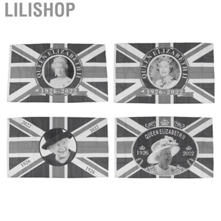 Lilishop Queen Bereavement Flag  Elizabeth Memorial Flag Weather Resistant  for Balcony for Outdoor