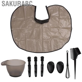 Sakurabc Hair Dyeing Kit  Strong Toughness Light Weight Hair Coloring Set No Deformation  for Home