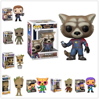 ฟิกเกอร์ Funko Pop Guardians of The Galaxy Vol.3 Rocket Groot Star-lord สําหรับตกแต่งบ้าน