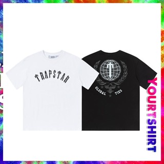 เสื้อยืดคอกลม แขนสั้น ผ้าฝ้าย พิมพ์ลายกราฟฟิค Trapstar Arch สไตล์เกาหลี สตรีท พลัสไซซ์ โอเวอร์ไซซ์ สําหรับผู้ชาย และผู้หญิง