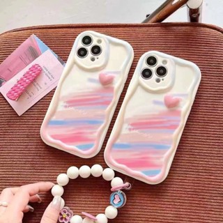 เคสโทรศัพท์มือถือ กันกระแทก ลายหัวใจสีชมพู พร้อมสายโซ่คล้อง สําหรับ iPhone 14 14pro Max 14pro 13 13pro Max 13pro 11 12 12pro Max x xs xr xsmax 11pro Max