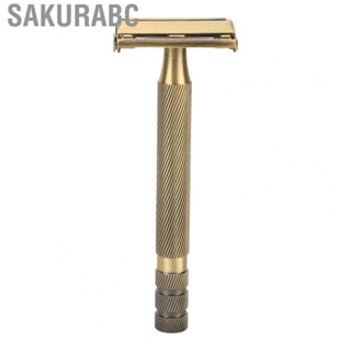 Sakurabc Shave Razor Handle  Long Handle Reusable Metal Razor Handle Alloy  for Restroom