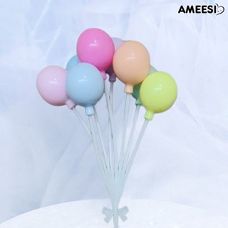 Ameesi โมเดลลูกโป่งพลาสติก รูปหัวใจ ขนาดเล็ก 1/4 หลากสี สําหรับตกแต่งบ้านตุ๊กตา