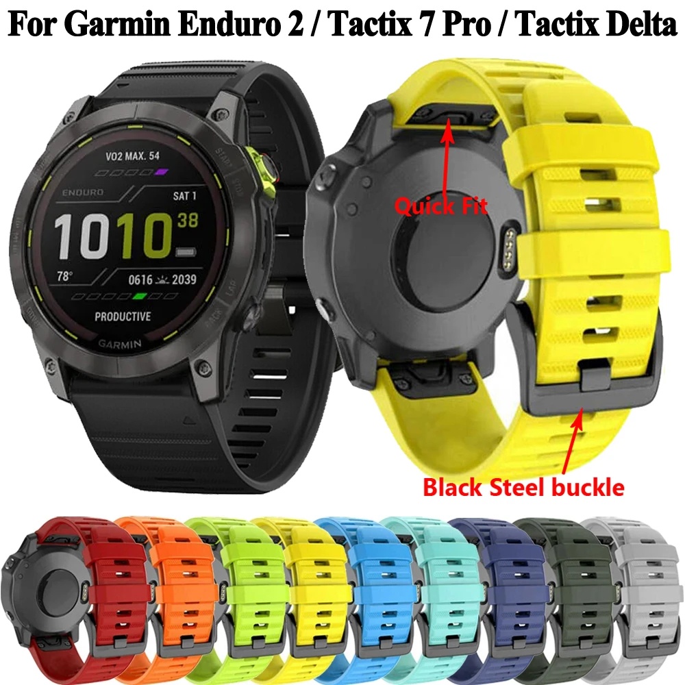 สายนาฬิกาข้อมือซิลิโคน สําหรับ Garmin Tactix 7 Pro Enduro 2 Delta Descent Mk2i Mk2 Mk1 Mk2s Tactix7
