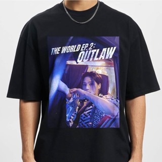 Wooyoung เสื้อยืด ลาย The World Ep.2 Outlaw สไตล์วินเทจ