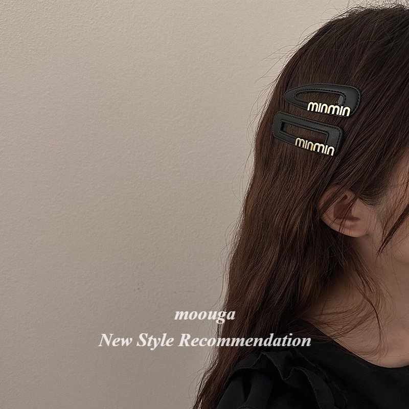 Moouga กิ๊บติดผมพิมพ์ลายตัวอักษร สไตล์ฝรั่งเศส ย้อนยุค thumbnail 4