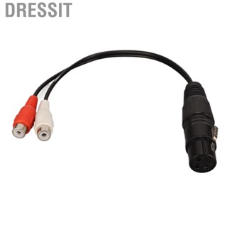 Dressit XLR Female To 2 RCA Female Y Splitter Cable  Dual RCA To 1 XLR Female To Female Cable Universal Stable  for Mixer