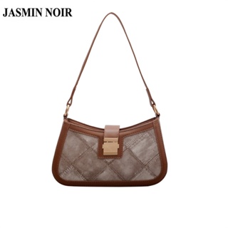 Jasmin NOIR กระเป๋าถือ กระเป๋าสะพายไหล่ สะพายข้าง ลายสก๊อต ขนาดเล็ก สําหรับผู้หญิง