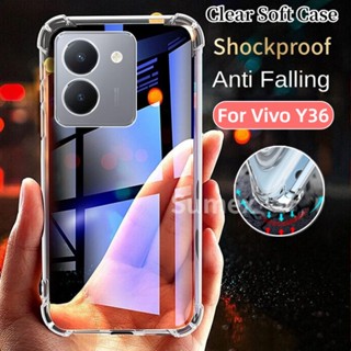 เคสโทรศัพท์ซิลิโคนใส แบบนิ่ม กันกระแทก สําหรับ Vivo Y36 2023 4G Y36 Vevo Y 36 36Y 5G