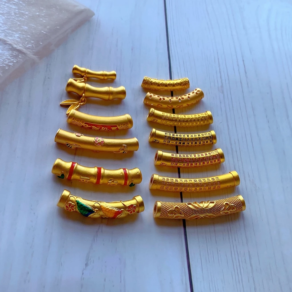 เครื่องประดับ สร้อยคอ สร้อยข้อมือ แฮนด์เมด สีทอง สไตล์โบราณ diy thumbnail 6