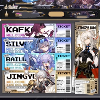 Honkai Impact 3 Bookmark ที่คั่นหนังสือ ลายหมาป่า ดวงดาว สีเงิน 7 มีนาคม สําหรับเก็บสะสม [BL]