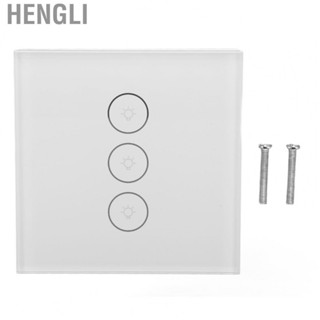 Hengli WiFi Smart Wall Touch Light Switch 3 Gang Hands Free Voice Control  Hot