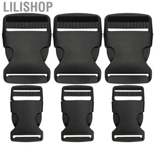 Lilishop Plastic Buckle  3 Large 3 Small Black Buckle    for Belts for Safety Belts