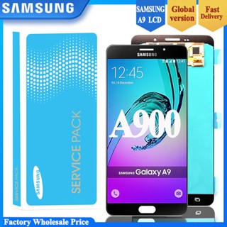 อะไหล่หน้าจอสัมผัส LCD แบบเปลี่ยน สําหรับ samsung Galaxy A9 2016 A900 A9000 A9 A9