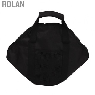 Rolan Frying Pan Bag Case  Oxford Grill  Carry Bag Smooth Sliding  for Outdoor BBQ