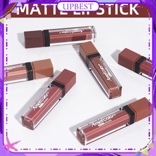 ♕Americolor Matte Lip Glaze Velvet Nude Color Moisturizing Smooth Lip Gloss การแสดงผลสีสูงไม่ซีดจางติดทนนาน Lip Makeup 6 Designs UPBEST