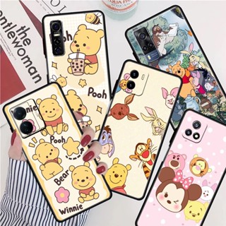 เคสโทรศัพท์มือถือซิลิโคน TPU กันกระแทก ลายการ์ตูนหมีพูห์ สําหรับ Vivo Y51 Y33 Y72 Y52 Y75 Y55 Y76 Y76S Y77E Y50 Y30 Y30I Y31S Y54S Y33S Y33T Y51S Y53S 5G