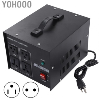 Yohooo Voltage Converter  Portable Iron ABS Red Copper Power Transformer 3000W Good Conductivity  for Hair Dryer