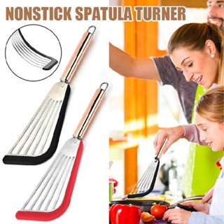 New Silicone Stainless Steel Fish Spatula Nonstick Spatula Turner Cooking Tool