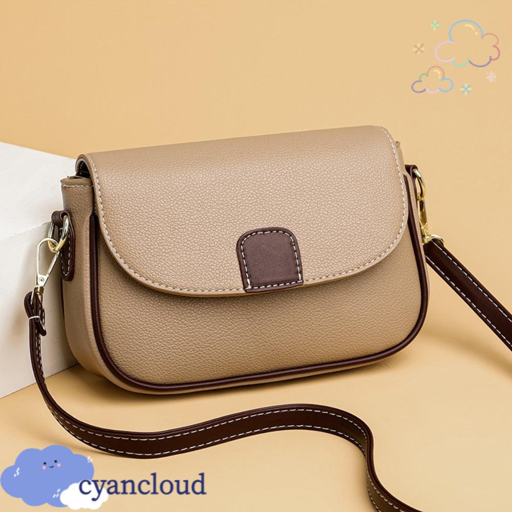 Cyancloud กระเป๋าถือ กระเป๋าสะพายไหล่ สะพายข้าง แบบหนัง แฟชั่นใหม่ หรูหรา