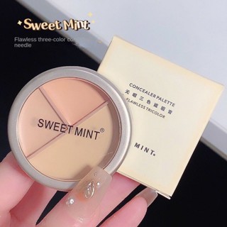 Sweetmint คอนซีลเลอร์ไตรรงค์ ให้ความชุ่มชื้น ติดทนนาน กันน้ํา ปกปิดรอยสิวดํา จุดด่างดํา รูปแบบกฎหมายนาโซลาเบียล กระจ่างใส