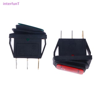 [InterfunT] สวิตช์ไฟ LED ทรงสี่เหลี่ยม 3 Pin 12V 220V 20A [ใหม่]