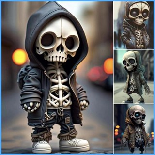 Mini Skeleton Car Accessories Skull Car Ornament Skull Dashboard Decor Standing Skeleton Ornament shdxth