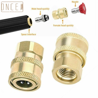 【ONCEMOREAGAIN】Pressure Washer Coupler 1/4\ NPT 2 Safety Fittings NPT Thread Up To 4000 PSI