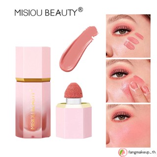 Misiou Beauty เครื่องสําอาง อายแชโดว์ บลัชออน เนื้อเหลว สีแดง สําหรับผู้หญิง