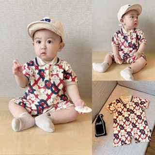 ชุดรอมเปอร์ แขนสั้น วันพีช ฤดูร้อน สําหรับเด็กผู้ชาย และเด็ก…