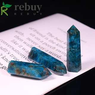 REBUY DIY Natural Crystal Stone Mineral Healing Stone Crystal Wand Gift Prisms Wand Desk Ornaments Healing Wand Obelisk Treatment Stone