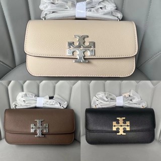 Tory BURCH TB Eleanor กระเป๋าสะพายข้าง เนื้อลิ้นจี่ 3 สี แฟชั่นสําหรับผู้หญิง