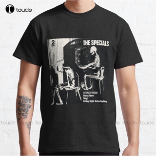 เสื้อยืด พิมพ์ลาย The Specials (Ghost Town) ขนาดใหญ่ สไตล์คลาสสิก สําหรับผู้ชาย และผู้ใหญ่