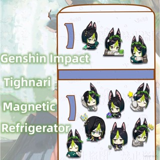 Ag Genshin Impact Tighnari สติกเกอร์แม่เหล็ก ลายการ์ตูนอนิเมะน่ารัก สําหรับติดตกแต่งผนังบ้าน ตู้เย็น