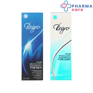 Regro Hair Protective Shampoo for Lady / Men /  รีโกร แฮร์ โพรเทคทีฟ แชมพู ฟอร์ เลดี้ เมน 225 ml. [Pcare]
