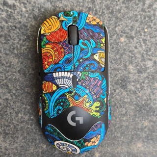 Adapted to Logitech GPW mouse anti-slip stickers G Pro X Superlight painted cartoon wear-resistant all-inclusive film