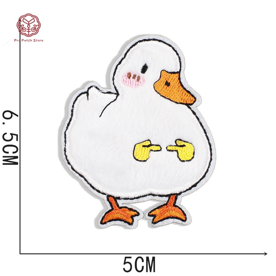 แผ่นแพทช์สติกเกอร์ ปักลายเป็ดน้อย สําหรับตกแต่งเสื้อผ้า DIY - รูปที่ 2