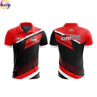 Duisui MOTOSHIRT เสื้อโปโลพิมพ์ลาย TOYOTA TO-A04-22