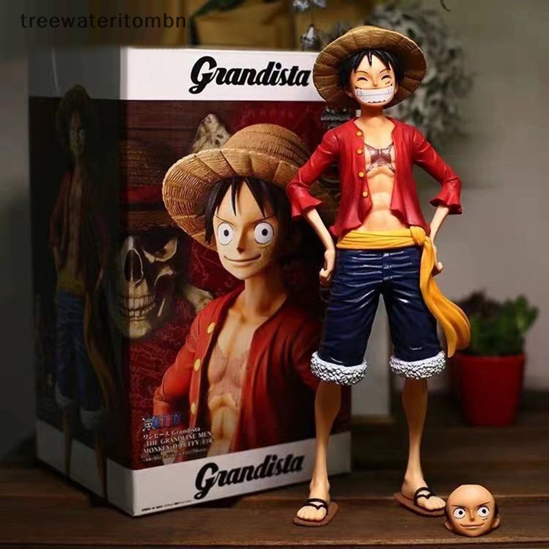 Tt ฟิกเกอร์ PVC รูปการ์ตูนอนิเมะ One Piece Luffy Luffy หน้ายิ้ม คลาสสิก ขนาด 27 ซม. ของเล่นสําหรับเด็ก