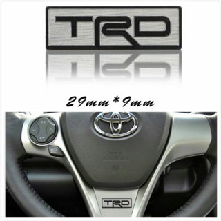 Trd สติกเกอร์โลหะ ลายตราสัญลักษณ์ สําหรับติดตกแต่งประตูท้ายรถยนต์ Toyota Racing