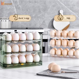 Transparent Egg Rack Kitchen Storage Rack Side Door Storage Rack Refrigerator Storage Box Egg Sorting Rack molisa