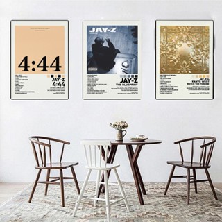 Hot Jay Z The Blueprint 444 Tracklist Music อัลบั้มรูปภาพ โปสเตอร์ พิมพ์ลาย สําหรับตกแต่งผนังบ้าน ห้อง
