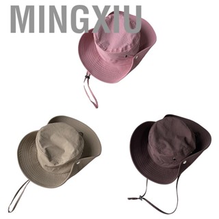 Mingxiu Cowboy Hat Breathable Drawstring Sunshade Sun Protection Western Cowboy Hat for Outdoor Mountaineering Fishing