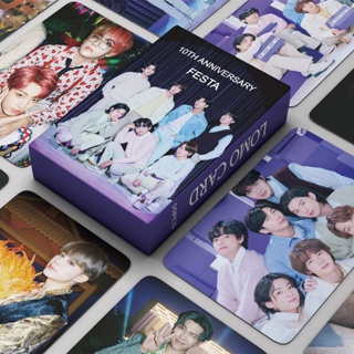 พร้อมส่ง โปสการ์ดโลโม่ BT-S 10th ANNIVERSARY 2023 FESTA Series Bangtan Boys Kpop 55 ชิ้น ต่อกล่อง