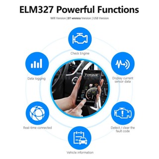 Mr.auto ELM327 OBD2 เครื่องมือวิเคราะห์รถยนต์ บลูทูธ KW 903 elm 327 สําหรับเครื่องอ่านโค้ด Android