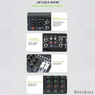 [ เครื่องผสมเสียงสตูดิโอ 48V สําหรับเวทีบันทึกเสียงสเตอริโอ DJ Stage