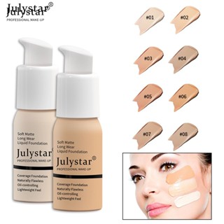 JULYSTAR Bb Cream Concealer Liquid Coverage Foundation Face Base Makeup Soft Matte Long Lasting Oil Control Face Cream