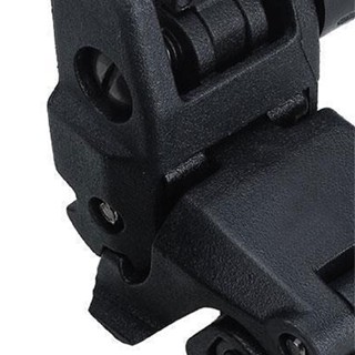 Black Premium 1 Pair Flip-up Folding Nylon Sights Front and Rear Set