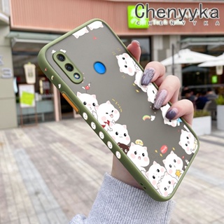 สําหรับ Huawei Nova 3i เคสการ์ตูนแมวน่ารัก ฝ้า บาง ดีไซน์ใหม่ กันกระแทก เคสโทรศัพท์แข็ง แฟชั่น ขอบซิลิโคน เคสป้องกัน