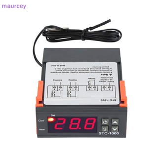 Maurcey เทอร์โมสตัทควบคุมอุณหภูมิดิจิทัล LED STC-1000 DC12V DC24V AC110-220V TH